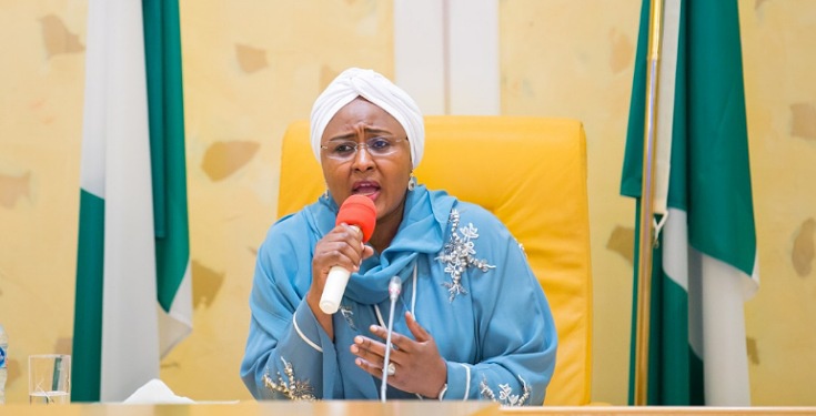 Nigerians react as Aisha Buhari says parents should also be made to stay at home alongside their children to prevent spread of coronavirus