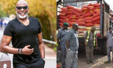 Richard Mofe-Damijo persuades Nigeria customs to give out seized food to the masses