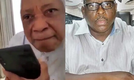 Nigerians react as video of late Senator Kashamu Buruji asking billionaire businessman, Chief Kessington Adebutu for forgiveness before his death, leaks