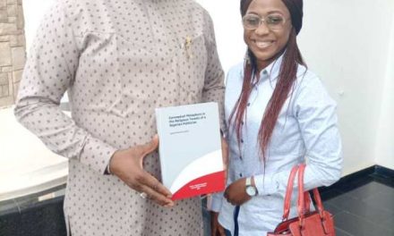 Nigerian lady emerges best graduating student after writing master’s thesis on Dino Melaye