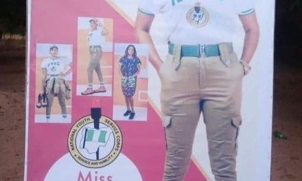 Family prints banner to welcome daughter from NYSC