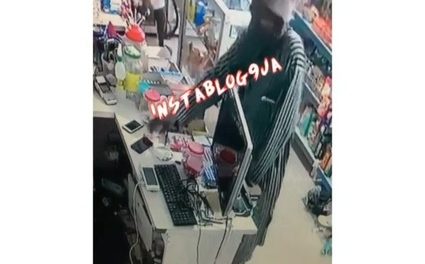 CCTV captures old man stealing from a shop in Abuja (video)